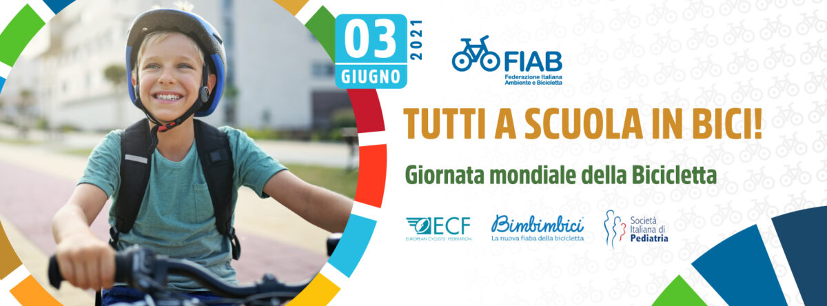 FIAB Campagna 3Giugno GiornataMondialeBicicletta TuttiAScuolaInBici FB-Copertina