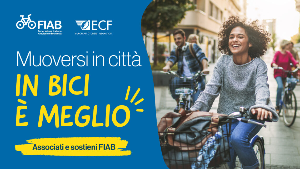 FIAB Tesseramento 2025 (campagna In bici è meglio) - FB-Post 04 (muoversi in città)