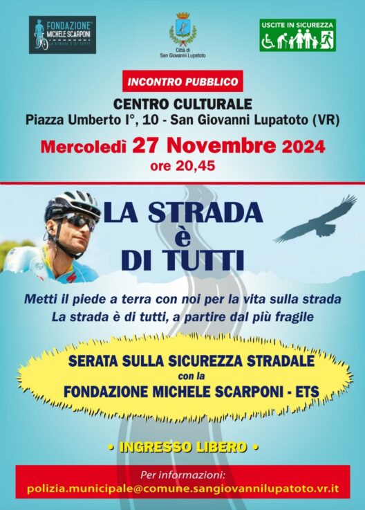 2024.11.27 Serata sulla sicurezza con Fondazione Michele Scarponi a San Giovanni Lupatoto